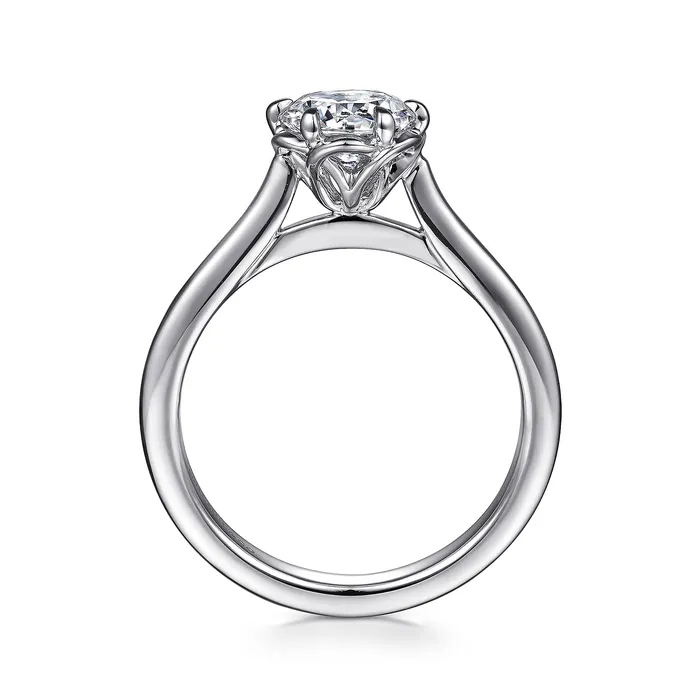 GABRIEL CO Rings Gabriel 14K White Gold 6 Prong Style Diamond SemiMount Engagement Ring GABRIEL CO Rings Gabriel 14K White Gold 6 Prong Style Diamond SemiMount Engagement Ring