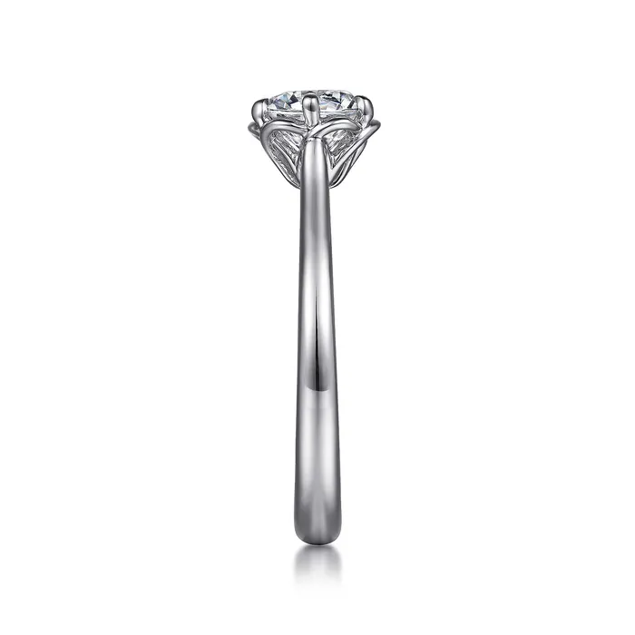 GABRIEL CO Rings Gabriel 14K White Gold 6 Prong Style Diamond SemiMount Engagement Ring GABRIEL CO Rings Gabriel 14K White Gold 6 Prong Style Diamond SemiMount Engagement Ring