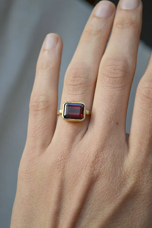 Garnet Ring Charlotte Wendes Rings