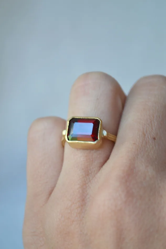 Garnet Ring Charlotte Wendes Rings