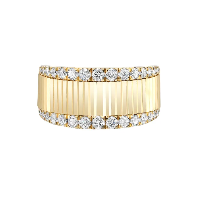 GEMS ONE CORPRATION Rings 14K Yellow Gold 63ctw Cigar Diamond Fashion Ring