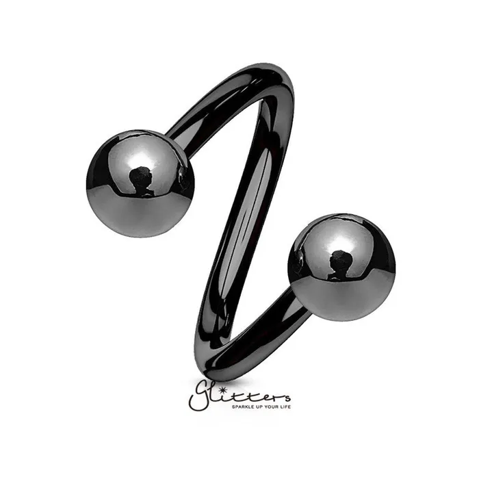 Glitters Bracelets 16GA Titanium Ion Plated over Surgical Steel Twist Circulars