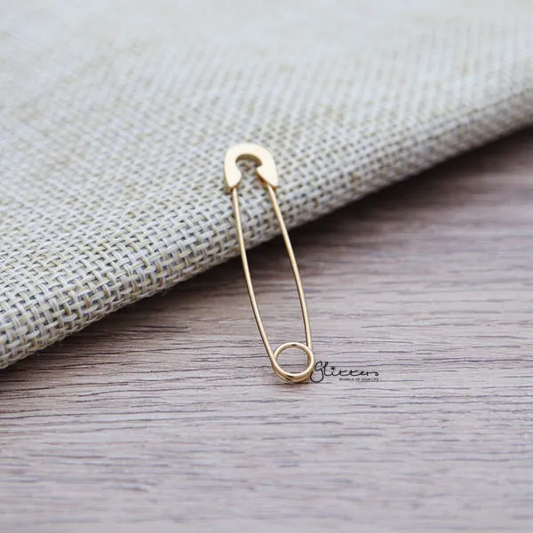 Glitters Earrings Stainless Steel Safety Pin Earrings