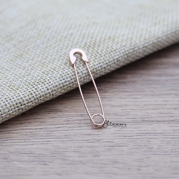 Glitters Earrings Stainless Steel Safety Pin Earrings