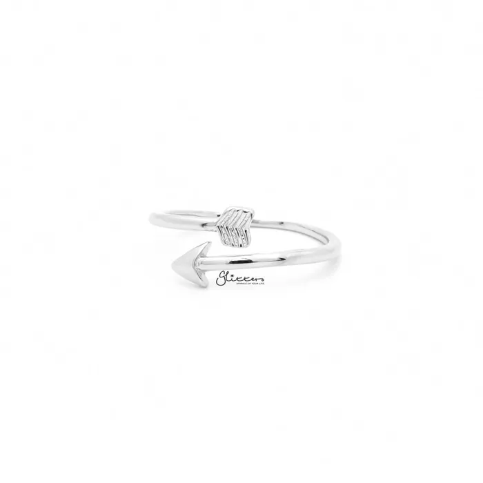 Glitters Rings Arrow Toe Ring Silver