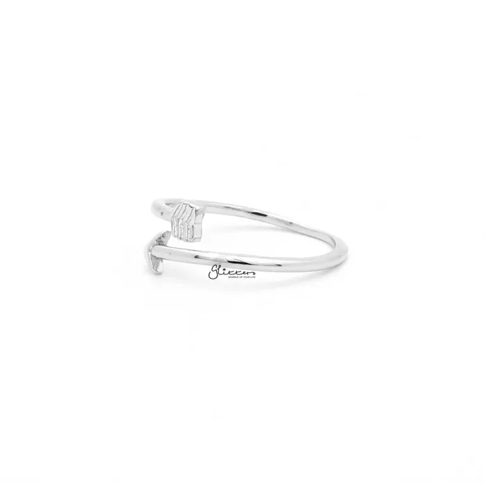 Glitters Rings Arrow Toe Ring Silver