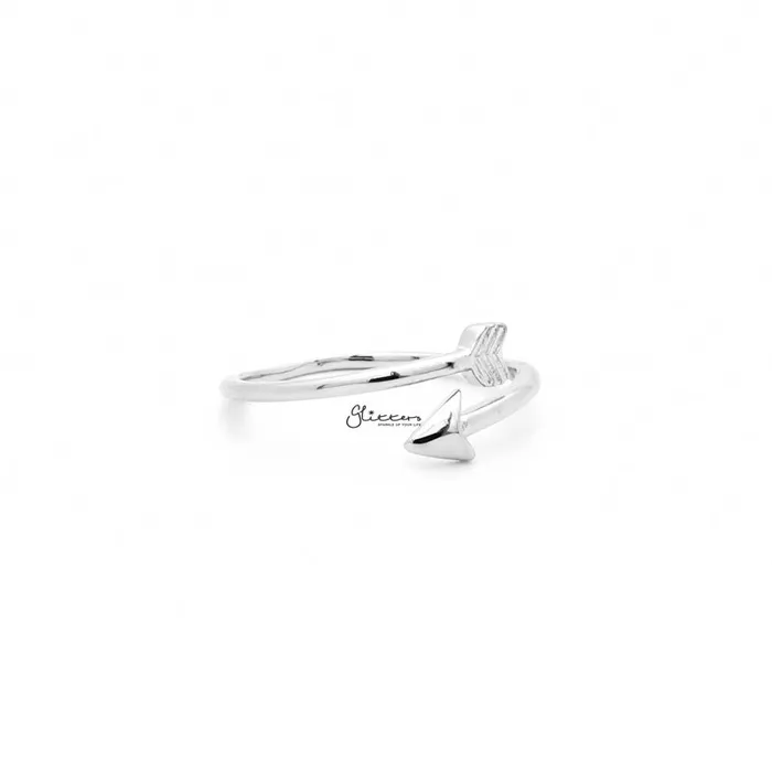 Glitters Rings Arrow Toe Ring Silver