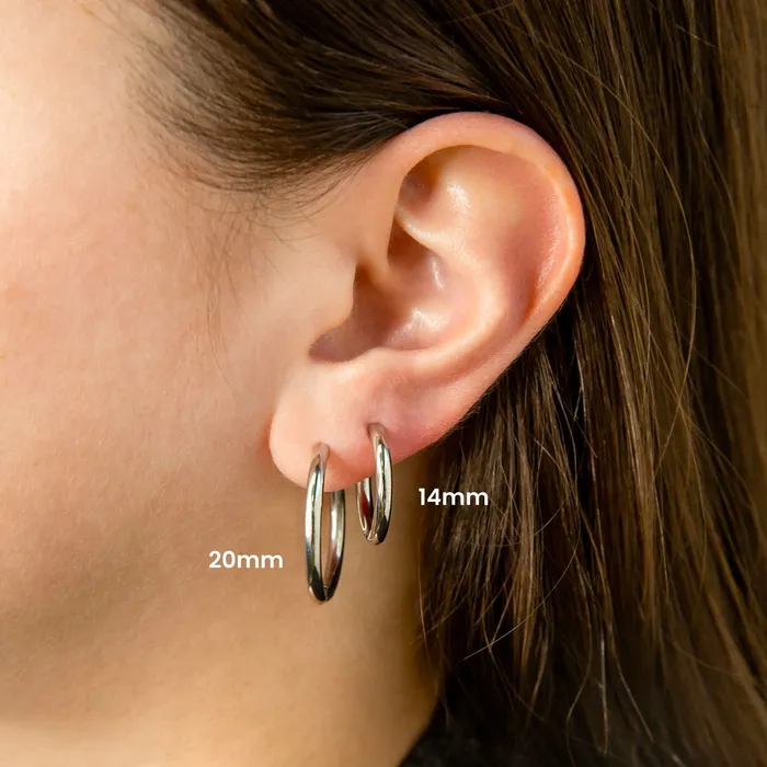 Grayling Earrings Essential Locking Sleeper Huggies or Hoops Earring Set