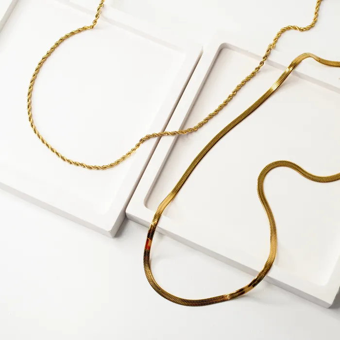 Grayling Waterproof Gigi Bianca Chain Necklace Layering Set Necklaces