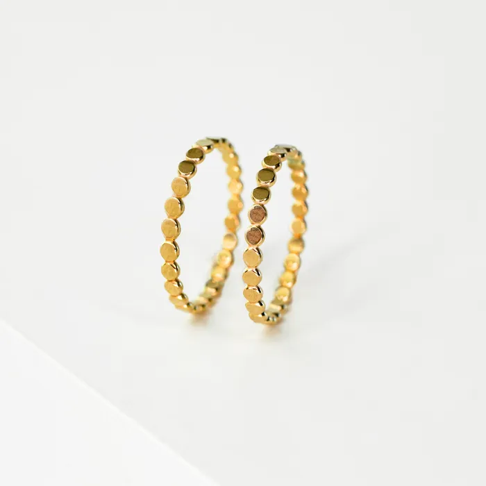 Hammered Dot Band Ring Grayling Rings