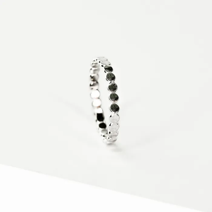 Hammered Dot Band Ring Grayling Rings