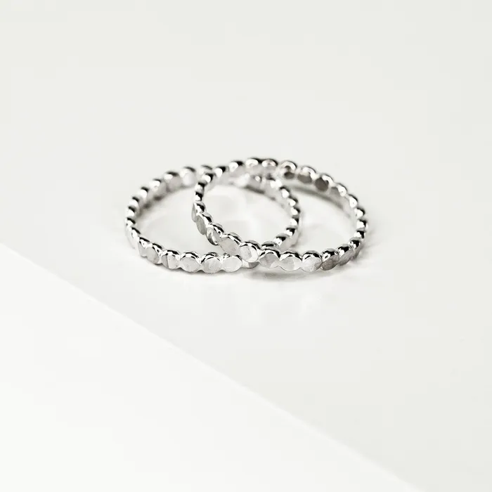Hammered Dot Band Ring Grayling Rings