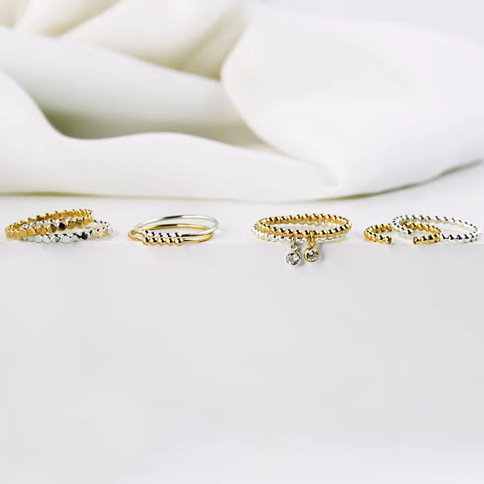 Hammered Dot Band Ring Grayling Rings