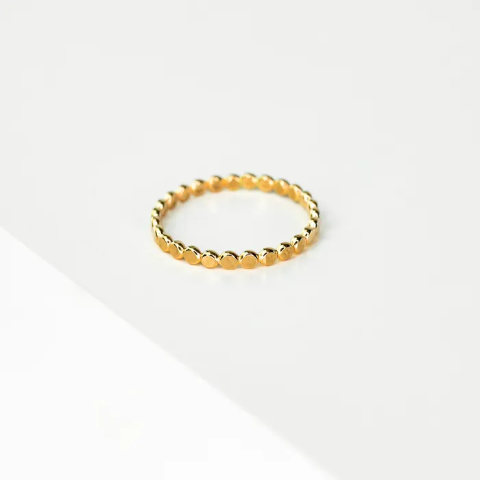 Hammered Dot Band Ring Grayling Rings