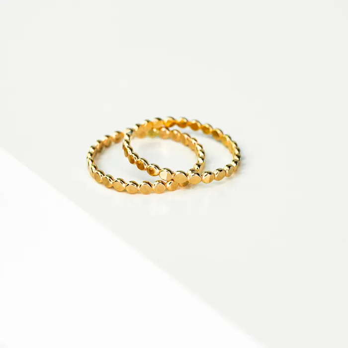 Hammered Dot Band Ring Grayling Rings
