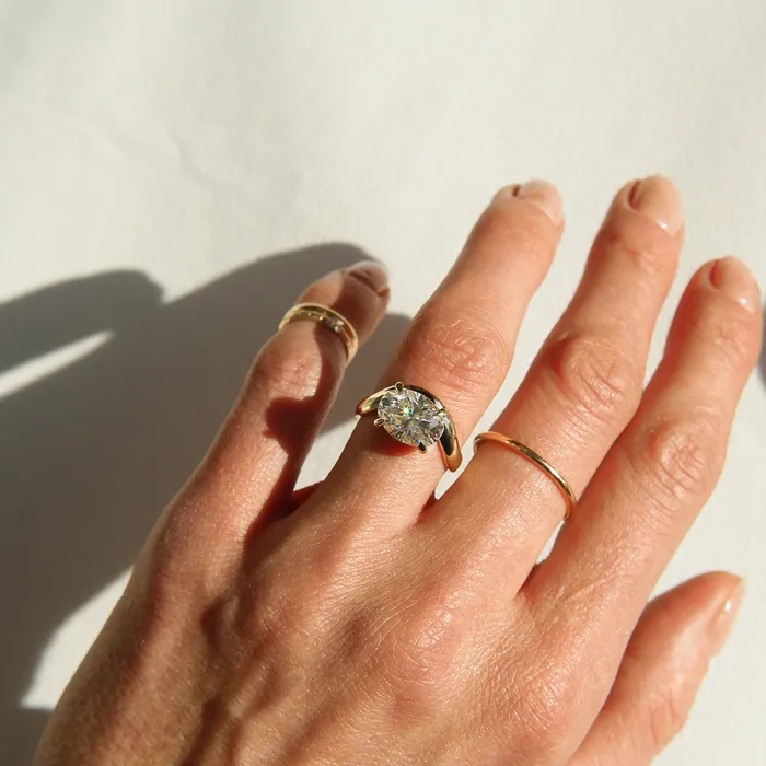 Hydra 3ct Diamond Engagement Ring 35mm Band Palacio for CIVAL Rings