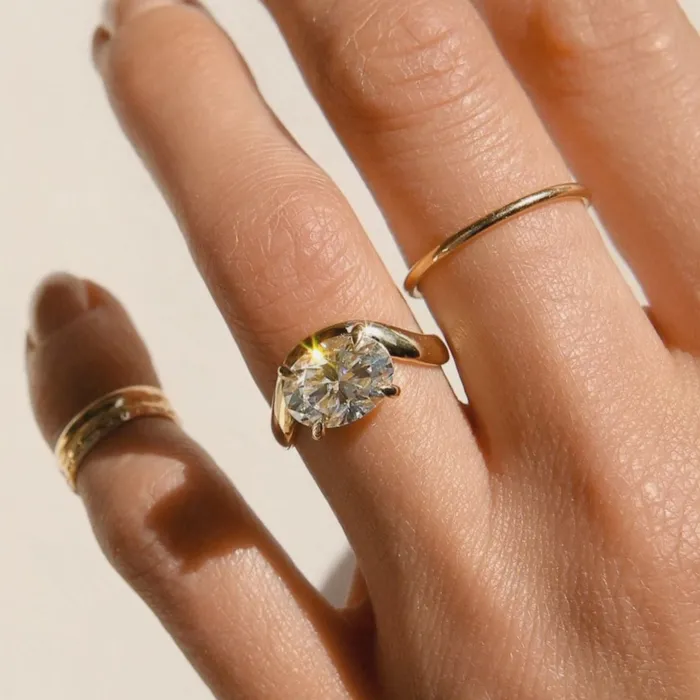 Hydra 3ct Diamond Engagement Ring 35mm Band Palacio for CIVAL Rings
