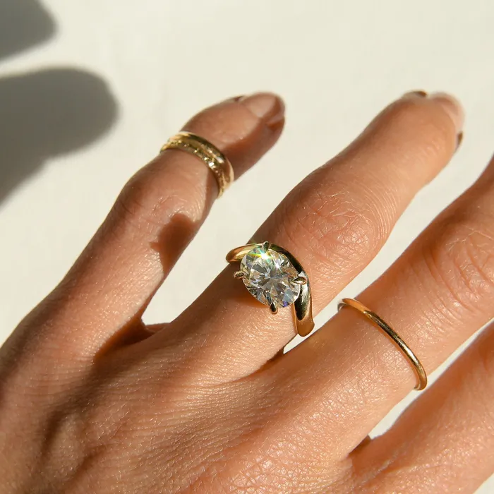 Hydra 3ct Diamond Engagement Ring 35mm Band Palacio for CIVAL Rings