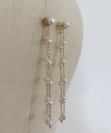 Jay Kay Braids and Bridal Earrings Carpinteria Pearl Drop