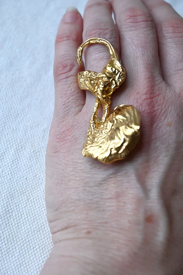 Joanne Burke Rings Sea Whip Ring SilverGold