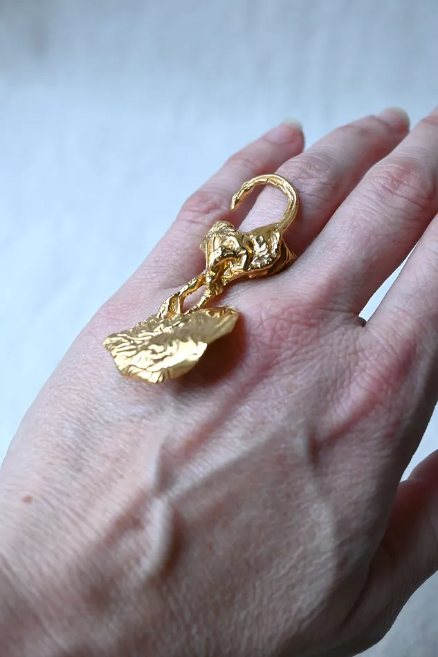 Joanne Burke Rings Sea Whip Ring SilverGold