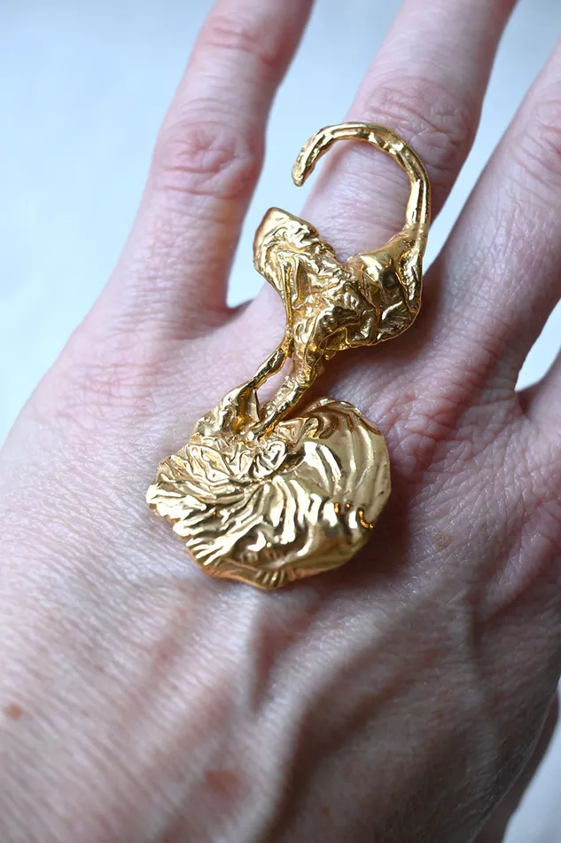 Joanne Burke Rings Sea Whip Ring SilverGold