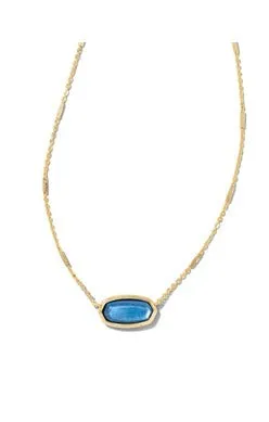 KENDRA SCOTT Necklaces Gold Tone Necklace Featuring Dark Blue Mother of Pearl by Kendra Scott