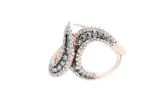 LeVian LeVian Chocolate and Vanilla Diamond Ring 84 ctw Rings