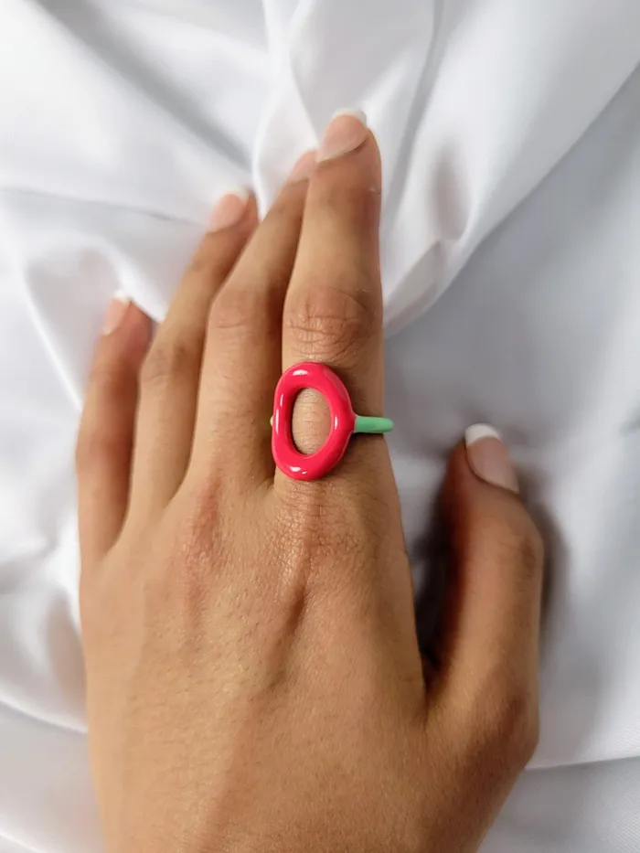Love Ko Jewelry Rings PEACH RING in Watermelon