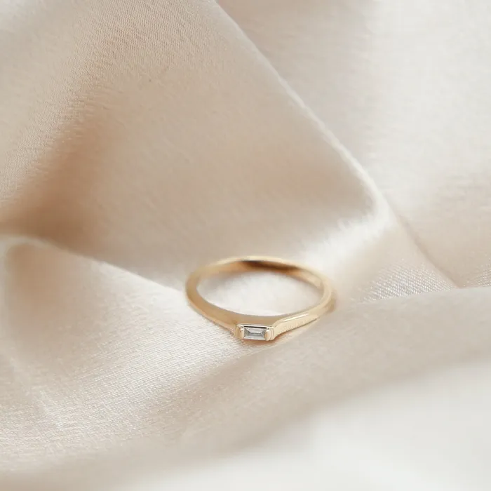 Luca CIVAL Originals 14k Diamond Baguette Ring Palacio for CIVAL Rings