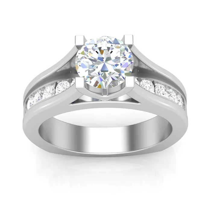 Luminar Rings Diamond Engagement Ring Luminar L6852 150 ctw