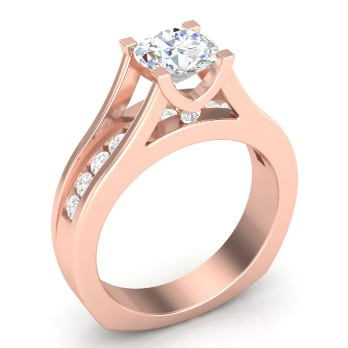 Luminar Rings Diamond Engagement Ring Luminar L6852 150 ctw
