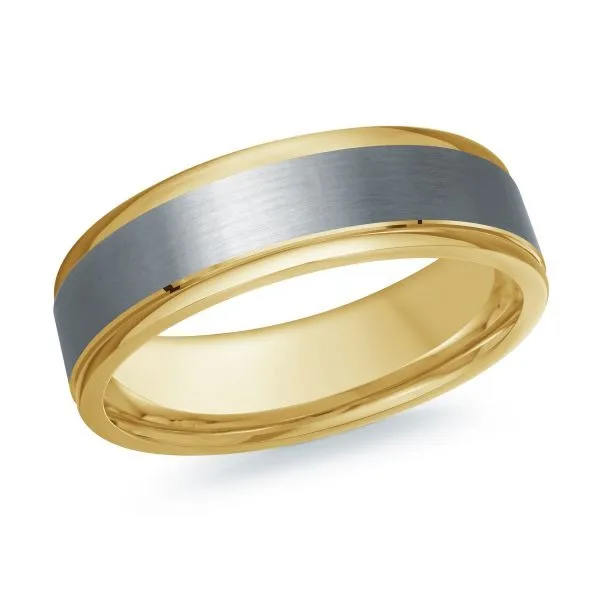 MALO BANDS Rings Malo 6mm Tantalum and 14K Yellow Gold Wedding Band