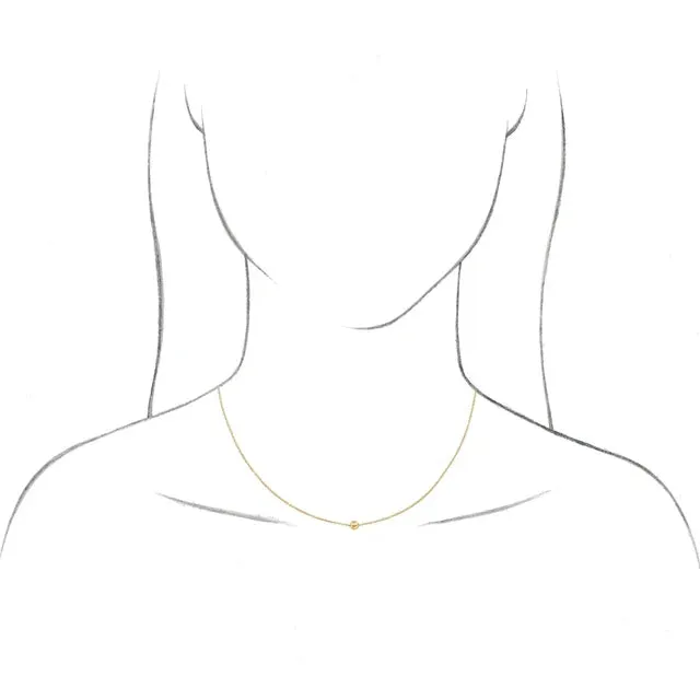 Minimalist Wear Everyday 4 MM Ball Adjustable Necklace Solid 14K White Yellow Gold or Sterling Silver 302 Fine Jewelry Necklaces