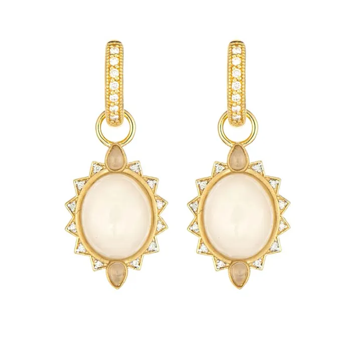 Moroccan Jamila Moonstone Earring Charm JUDE FRANCES JEWELS Earrings