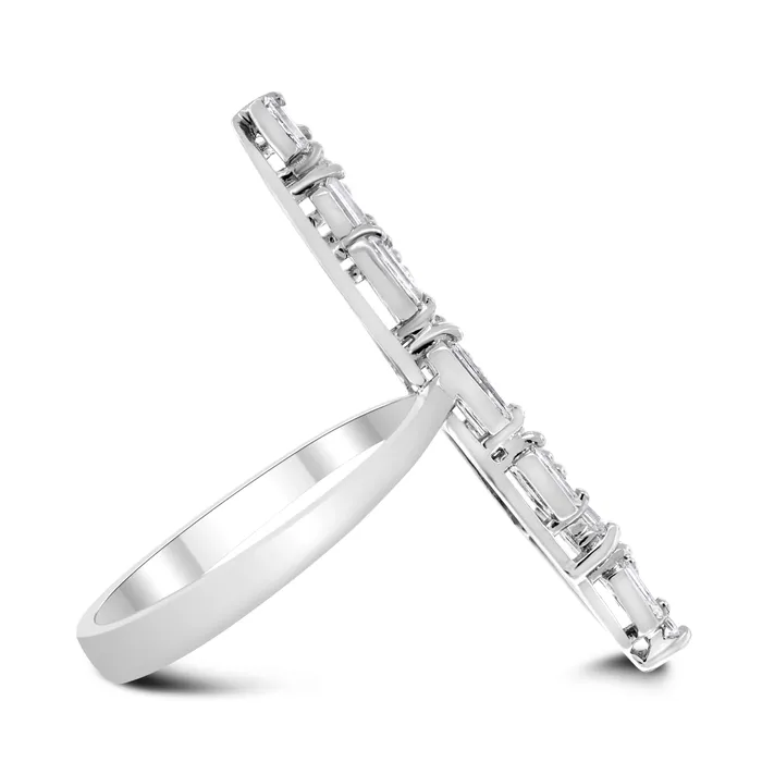Mossaic Diamond Ring 181 ct Diamonds in White Gold Beauvince Rings
