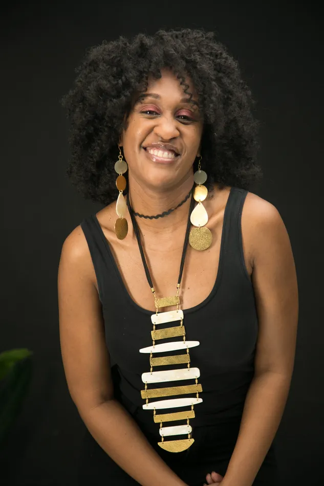 Mwassus Jewelry Earrings Long Recycled Bone and Brass Circle Earrings