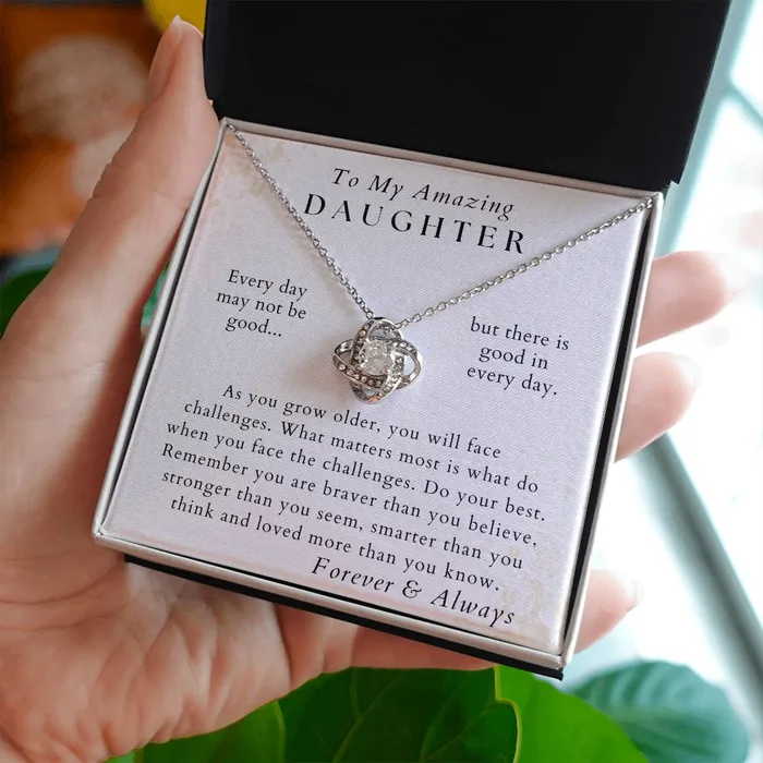 Necklaces Do Your Best Daughter Necklace Gift from Mom or Dad Birthday Graduation Valentines Christmas Gifts ShineOn Fulfillment