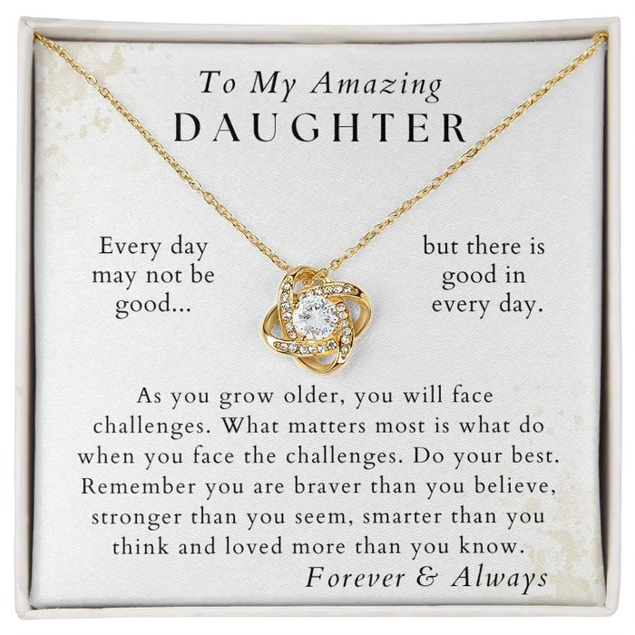 Necklaces Do Your Best Daughter Necklace Gift from Mom or Dad Birthday Graduation Valentines Christmas Gifts ShineOn Fulfillment
