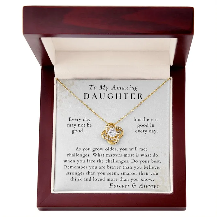 Necklaces Do Your Best Daughter Necklace Gift from Mom or Dad Birthday Graduation Valentines Christmas Gifts ShineOn Fulfillment