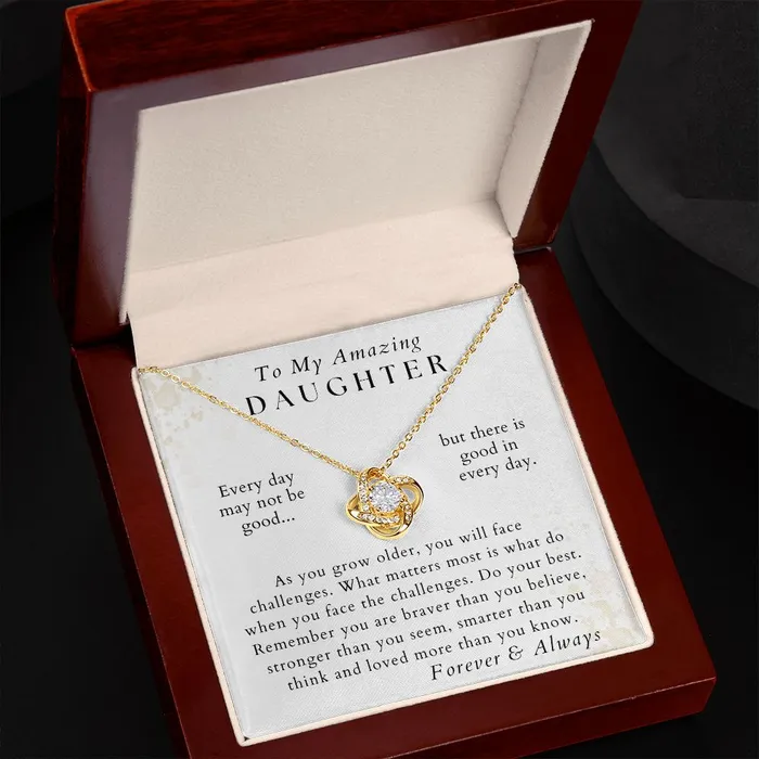 Necklaces Do Your Best Daughter Necklace Gift from Mom or Dad Birthday Graduation Valentines Christmas Gifts ShineOn Fulfillment