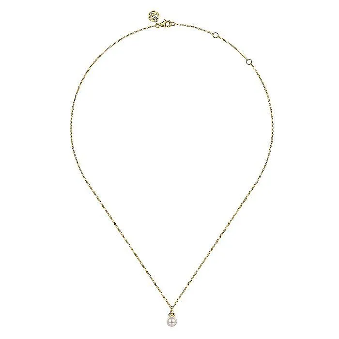 Necklaces GABRIEL CO Gabriel Bujukan Collection 14K Yellow Gold 175 Adjustable 034ctw Freshwater Pearl Drop Solitaire Necklace Necklaces GABRIEL CO Gabriel Bujukan Collection 14K Yellow Gold 175 Adjustable 034ctw Freshwater Pearl Drop Solitaire Necklace