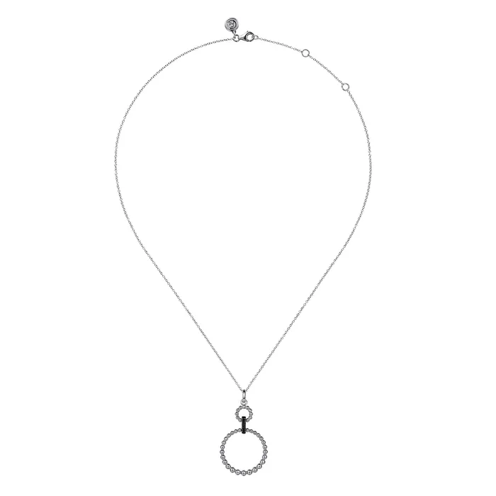 Necklaces GABRIEL CO Gabriel Sterling Silver 011ctw Circle Style Spinel Necklace Necklaces GABRIEL CO Gabriel Sterling Silver 011ctw Circle Style Spinel Necklace