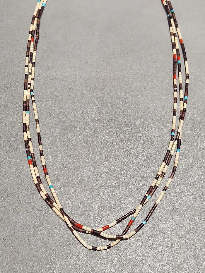 Necklaces Heishi Coral Turquoise Kewa Necklace Handmade Native American Crown Jewels Coin Necklaces Heishi Coral Turquoise Kewa Necklace Handmade Native American Crown Jewels Coin