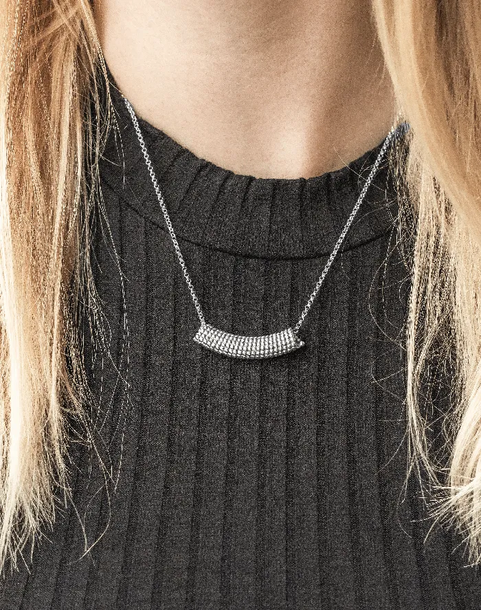 Necklaces sciencejewelry1824 microtubule necklace silver