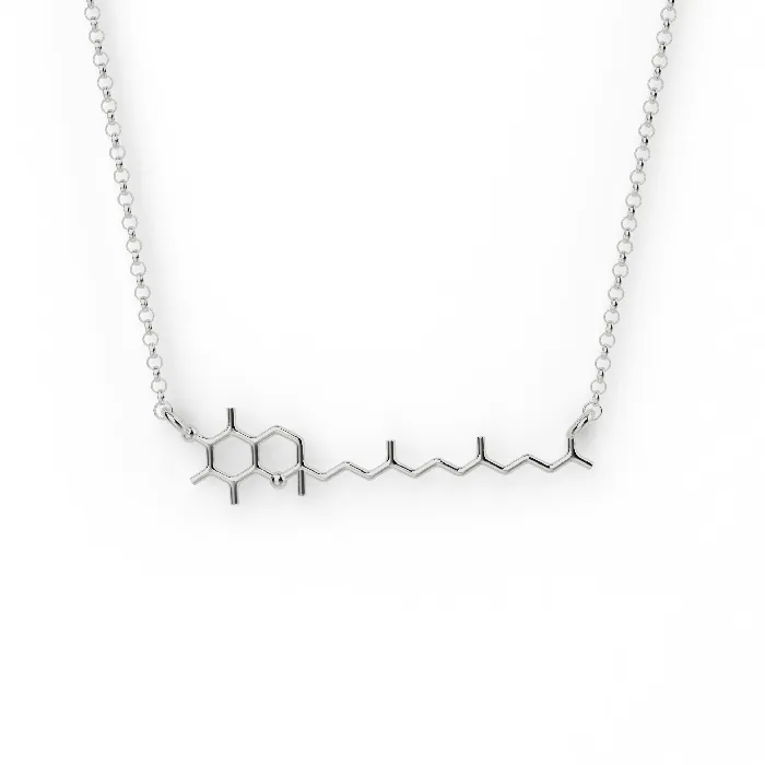 Necklaces sciencejewelry1824 tocopherol necklace silver