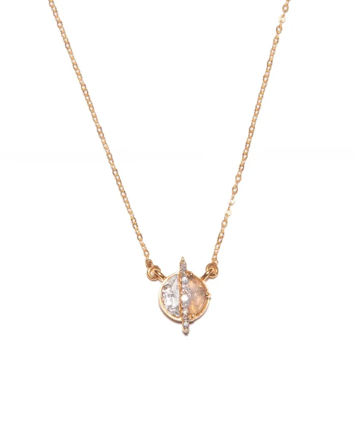 Necklaces Shana Gulati Jewelry Elson Mini Gold Vermeil Pendant Necklace