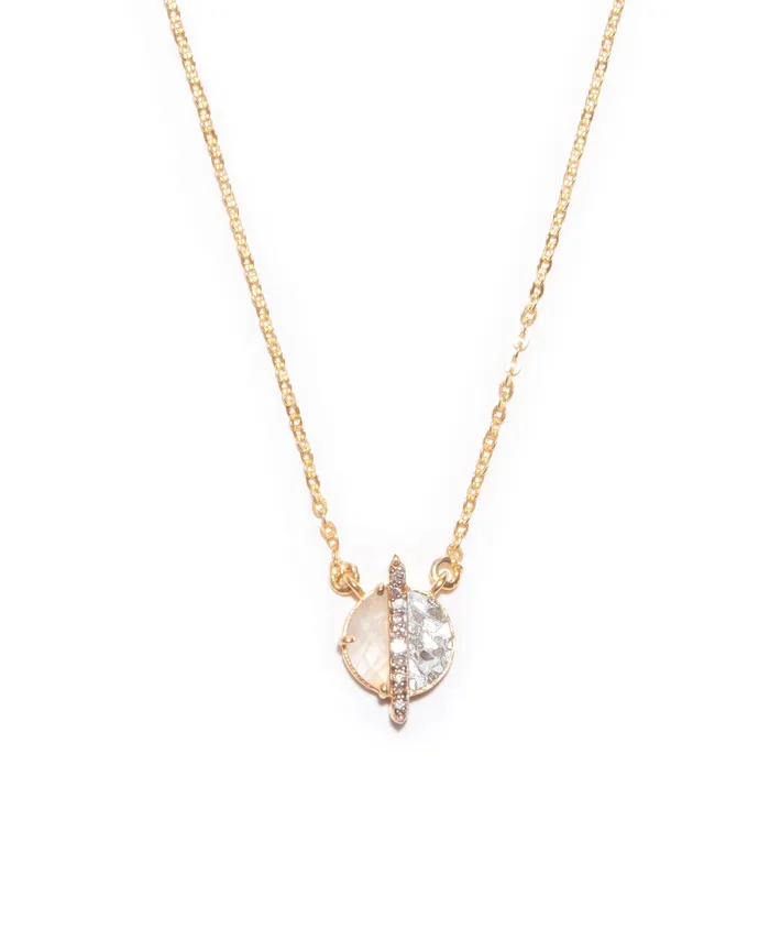 Necklaces Shana Gulati Jewelry Elson Mini Gold Vermeil Pendant Necklace