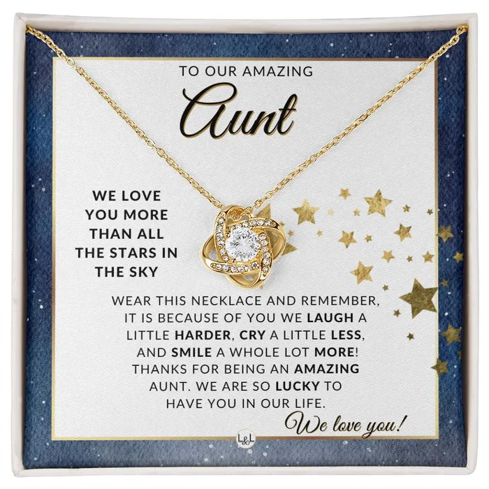 Necklaces ShineOn Fulfillment Aunt Gift From The Kids Meaningful Necklace Great For Mothers Day Christmas Her Birthday Or As An Encouragement Gift Necklaces ShineOn Fulfillment Aunt Gift From The Kids Meaningful Necklace Great For Mothers Day Christmas Her Birthday Or As An Encouragement Gift