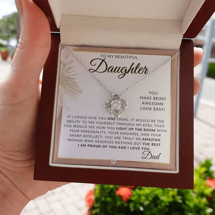 Necklaces ShineOn Fulfillment Daughter Gifts From Dad Necklace For Daughter From Dad Pendant Necklace Sentimental Keepsake Message Great Christmas Gift Birthday Present or Graduation Surprise